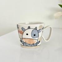 ราคา | เซรามิกญี่ปุ่นมือ2 | ถ้วยวัวน่ารัก 8x9x8ซม (43005946467)