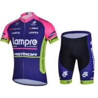 ราคา เอี๊ยมและชุดเสื้อปั่นจักรยานแขนสั้น แบรนด์ Lampre Merida สำหรับทุกเพศ แห้งไวเร็ว (53304086395)