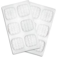 ราคา แม่พิมพ์ ซิลิโคน สี่เหลี่ยม มีลาย 6 ช่อง (คละสี) Silicone Cake Molds Bread Shape (8116827387)