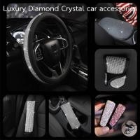 ราคา ชุดแต่งรถติดเพชร Luxury Diamond Crystal Car Accessories ที่หุ้มเข็มขัดนิรภัย นวมคาดเข็มขัด ปลอกเข็มขัดนิรภัย (7691724441)