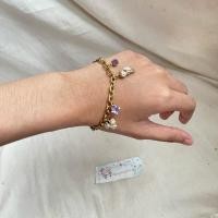 ราคา กำไลข้อมือ Owl Charm Bracelet Gold Tone สวยสีทอง✨มือสอง สภาพดี (52703939373)