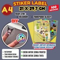 ราคา A4 INKJET HOLOGRAM & TRANSPARENT STICKERS CONTAIN 20 แผ่นกันน้ํา (29444314499)