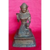 ราคา พระบูชานางกวักเก่าเนื้อโลหะก้นดินไทย..ตามรูปครับ (29801164745)