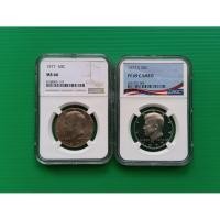ราคา เหรียญเกรด NGC MS 66 & PF 69 Cameo - John F. Kennedy Half Dollar 1977-PS #นิกเกิล-นิกเกิลขัดเงา (40154366338)