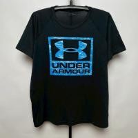 ราคา เสื้อยืดมือสอง คอกลม แขนสั้น สีดำ ลาย Under Armour ลิขสิทธิ์แท้ sizeXL อก23.5(47) ยาว27 สภาพดี (43866104972)