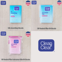 ราคา 75% Sale!!! EXP.07/25 Clean & Clear® Oil Absorbing Sheets & Oil Control Film คลีน แอนด์ เคลียร์ แผ่นกระดาษซับหน้ามัน ดูด (16197577656)