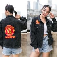 ราคา Jacket พร้อมส่ง แจ็คเก็ตยีนส์ เสื้อยีนส์แต่งแบรนด์ดัง สีดำฟอก (4357111042)
