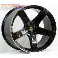 ราคา ล้อแม็กซ์ Porsche5682 สีดำเงา F9 R10 21นื้ว 5รู112 ET26/19 [20127] (21090591651)