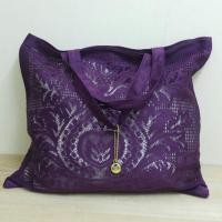 ราคา กระเป๋าผ้าฉลุลายลูกไม้ Handmade สินค้าญี่ปุ่นมือสอง made in Japan (338960102)