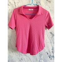 ราคา เสื้อแฟชั่น เสื้อคอปก คอวี สีบานเย็น (26932562561)