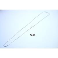 ราคา S.R. สร้อยทองคำขาวลายอิตาลี่ เนื้อเงา เล่นไฟ พร้อมใบรับรองสินค้า เคลือบทองคำแท้100% (28568466546)
