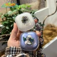 ราคา for Samsung Galaxy Buds 4 Case Cute Bracelet Keychain Pendant Cartoon Camellia Angel Clear Soft Case Suitable for Samsung Galaxy Buds4 Pro Protective Sleeve (53458037786)