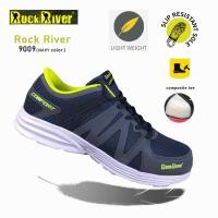 ราคา รองเท้าเซฟตี้ผ้าใบหัว composite ทรงสปอร์ต Rock River 9009 (navy color) (46258302333)