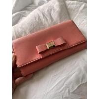 ราคา กระเป๋าสตางค์ผู้หญิงใบยาว Louis fontaine(ของแท้)สีชมพู (16928713866)