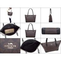 ราคา COACH แท้ % กระเป๋าถือ COACH 29208 ZIP TOP TOTE IN SIGNATURE COATED CANVAS Brown สีน้ำตาล (11848370365)