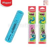 ราคา ไม้บรรทัด Twist Maped ไม้บรรทัดเยลลี่ บิดได้ งอได้ ขนาด 15 ซม. (17326676970)