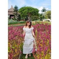 ราคา เสื้อปาดไหล่ สีขาว งานฟรีไซส์ ผ้าฝ้าย (42568845850)