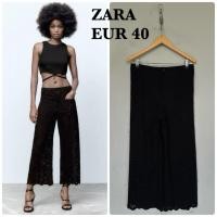 ราคา ZARA กางเกงปักลายฉลุมือสองของแท้ (52255816707)