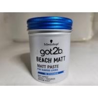 ราคา Schwarzkopf Got2b Beach Matt แว็กซ์จัดแต่งทรงผม สูตรบีช แมทท์ ไม่เงา แว๊กซ์แต่งผม เซ็ตผมผู้ชาย แว๊กซ์ผู้ชาย 100 มล. (16897277046)