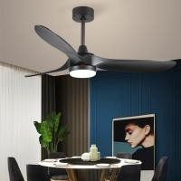 ราคา Ceiling Fan พัดลมเพดานรีโมทคอนโทรลพร้อมไฟ ไฟ LED 3 สีขนาด 52 นิ้ว ใบพัดลมแบบหมุนกลับได้ ใบพัดABS (24230139092)