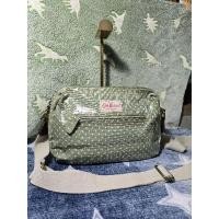ราคา กระเป๋า cath kidston สีเขียวลายจุดขาว มือสอง (27119102135)