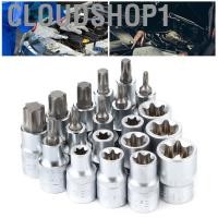 ราคา Cloudshop1 CloudShop1-th 19pcs/set 1/2in drive star hex socket bit bit bit e ประเภทเครื่องมือซ่อมรถยนต์หญิงเพศชาย (40318810154)