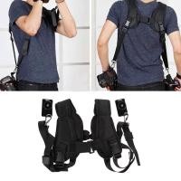 ราคา Double Shoulder Strap Quick Adjustment Shoulder Strap Camera Mount Accessories for Two DSLR Digital Cameras (28710813952)