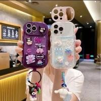 ราคา เคสไอโฟน มีกระจกติดสติ๊กเกอร์หมีสตอเบอรี่และสายพรีเมี่ยม (47106152473)