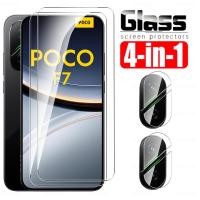 ราคา 4in1 กระจกกาวเต็มรูปแบบสําหรับ Xiaomi Poco F7 5G กระจกนิรภัย Poco F7 F7 Ultra F7 Pro ป้องกันหน้าจอกล้องเลนส์ฟิล์ม (40309068356)
