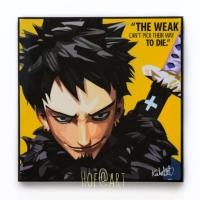 ราคา One piece วันพีช Trafalgar Law ทราฟาลก้า ลอว์ อะนิเมะ รูปภาพ​ติด​ผนัง​ pop art แต่งบ้าน ของขวัญ กรอบรูป​ (5641167017)