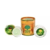 ราคา HERB Gold เฮิร์บโกลด์ (กระป๋อง)ครีมสมุนไพร ครีม 10 กรัม สบู่ 1ก้อน (41261093305)