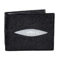 ราคา Genuine Original stingray Leather Skin Bifold Wallet for Men,Handmade Leather wallet, Gift for him, leather wallet men, (6596395149)