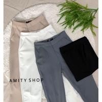 ราคา ใหม่กางเกงผ้าโรเชฟ ใส่ทำงาน ป้าย Amity Shop รุ่นใส่แล้วหุ่นดี ขาเล็ก(รหัสS8) (7635544649)