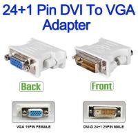ราคา อะแดปเตอร์ หัวแปลง 24+1 DVI To VGA ( 24+1 Pin DVI-D-D-M To VGA-F Adapter - 25 Pin Dual Link ) for Video Computer (6001419634)