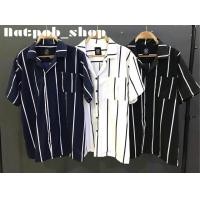 ราคา เสื้อเชิ้ตสไตล์เกาหลี เสื้อเชิ้ตลายทาง เสื้อเชิ้ตแฟชั่น (709482830)