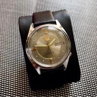 ราคา Seiko 5 automatic สายหนัง หน้าเทา มือสอง (23446665048)