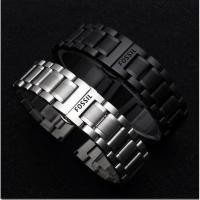ราคา Fossil Fossil สายรัดสีดํา JR1354/1401/1424 สแตนเลสโลหะสายเหล็กแข็งผู้ชาย Frosted C69 (43878696933)