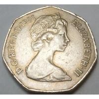 ราคา ปี 1981, เหรียญ 50 New Pence, ประเทศอังกฤษ (UK) Queen Elizabeth II (5977437608)
