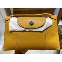 ราคา พร้อมส่งLongchamp Cuir mini meilสีเหลือง (10677183366)