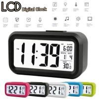 ราคา นาฬิกาปลุกตั้งโต๊ะดิจิตอล LCD Digital Clock/Alarmตัวเลขใหญ่มีไฟหน้าจอ นาฬิกาปลุกแบบตัวเลข (20252873930)