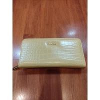 ราคา กระเป๋าสตางค์ใบยาว Vemar สีเหลือง ปั๊มลายจระเข้ (20285073535)