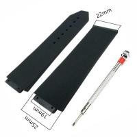 ราคา C {Hot} 25X1mm For Hublot BIG BANG Watch Men Women Waterproof Sport Replacement Watchband Black Rub (54654052936)