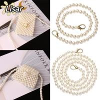 ราคา LISAR กระเป๋ากระเป๋าถือจับคุณภาพสูงกระเป๋าสะพายสายรัดเข็มขัดมุกโซ่ลูกปัดยาว (53707805144)