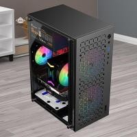 ราคา {maybest} Micro ATX/ITX โปร่งใส DIY PC Case Glass Desktop Computer Case HDD+SSD ATX Power Supply 250mm Graphic Cards 3 Fans {TH} (29227350321)