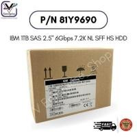 ราคา 81Y9690 IBM 1TB SAS 2.5" 6Gbps 7.2K NL SFF HS HDD ฮาร์ดดิสก์ รับประกัน 1 ปี New Inbox (25292127221)