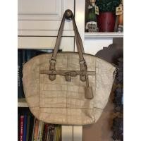 ราคา Coach CROCO EMBOSSED LEATHER CHELSEA SATCHEL TOTE HANDBAG PURSE STONE 17851 RARE (1898833428)