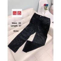 ราคา Uniqlo กางเกงลูกฟูกสีดำ (24845750954)