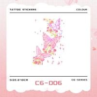 ราคา สีชมพูพีชผีเสื้อสติกเกอร์รอยสักที่สวยงามกันน้ําติดทนนานระดับไฮเอนด์หญิงแขนกระดูกไหปลาร้าน่ารักสดสติกเกอร์ล้างทําความสะอาดได้ (49557507162)