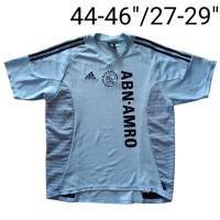 ราคา เสื้อบอลแท้ ทีมอาเเจ็กซ์ อัมสเตอร์ดัม เยือน ปี 2002-03 ป้ายคอไซส์ L มือสอง วัดหน้าผ้าอก 44-46"ยาว 27-29"สภาพดีมาก (52658153058)