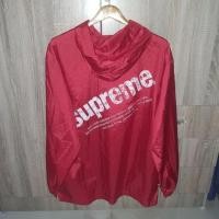 ราคา Supreme เสื้อฮู้ด สเวตเตอร์ แบรนด์สุพรีม แบบสวม ผ้าร่ม กันละอองน้ำได้ สภาพดี 48/31" (22288508553)